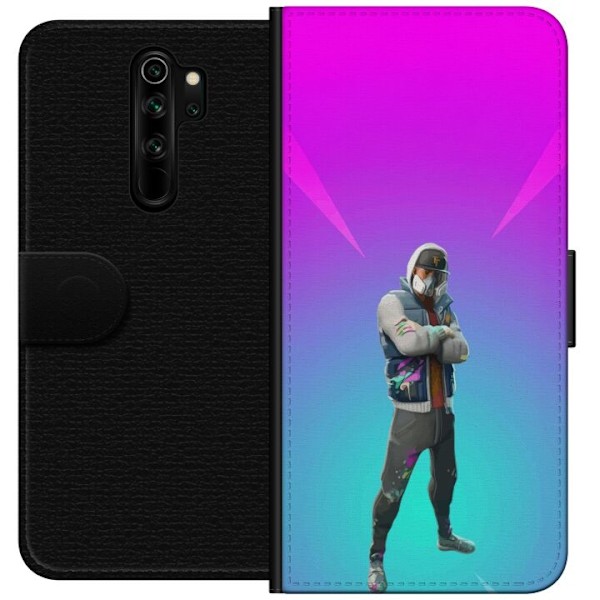 Xiaomi Redmi Note 8 Pro  Tegnebogsetui sort ridder fortnite