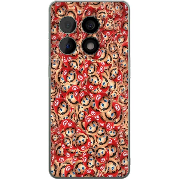 Kompatibelt Mobildeksel til OnePlus 10 Pro Super Mario mönster rød