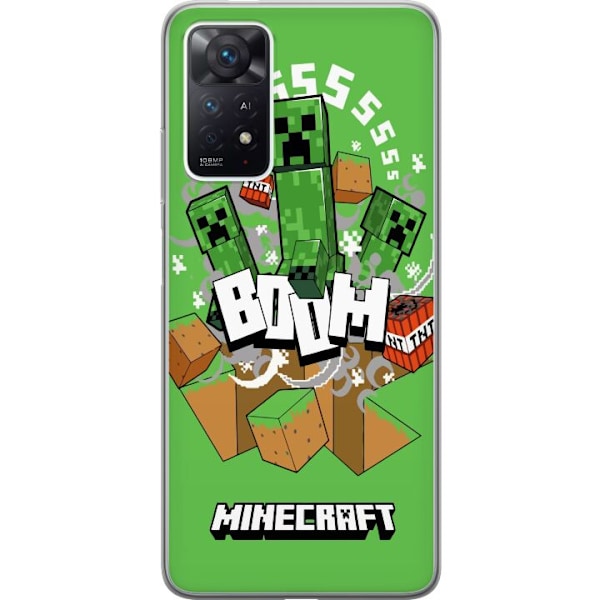 Xiaomi Redmi Note 11 Pro Gjennomsiktig deksel Minecraft Boom