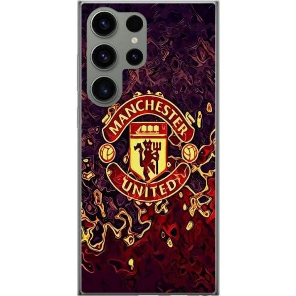 Samsung Galaxy S23 Ultra Läpinäkyvä kuori Manchester United