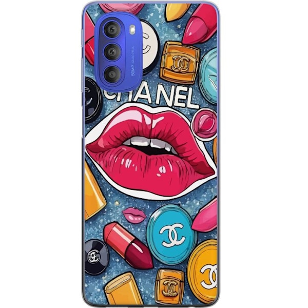 Motorola Moto G51 5G Gjennomsiktig deksel Chanel Lips