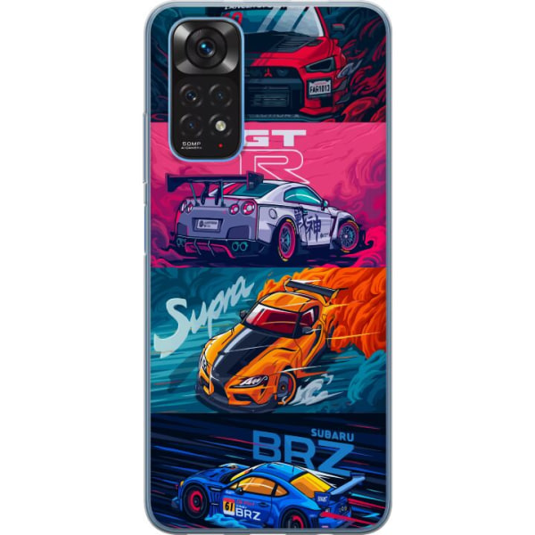 Xiaomi Redmi Note 11S Läpinäkyvä kuori Subaru Racing