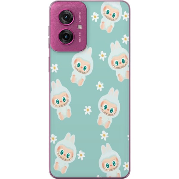 Motorola Moto G55 Läpinäkyvä kuori Labubu Candy Vibes