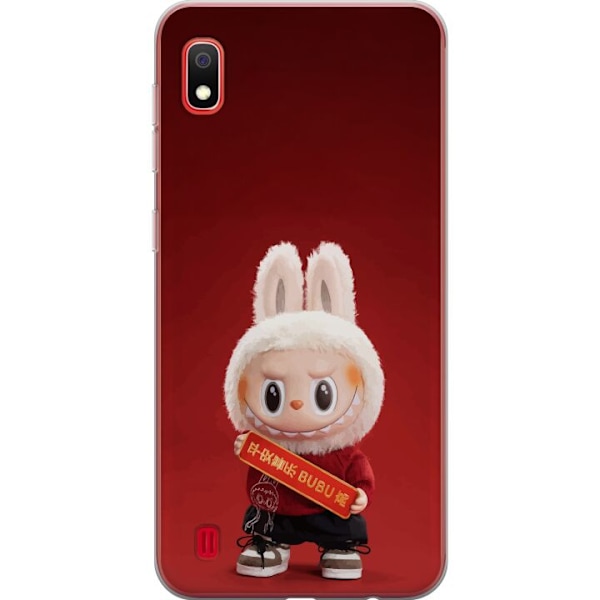 Samsung Galaxy A10 Genomskinligt Skal Pop Mart The Monsters Labubu Best of Luck Vinyl Plush Doll