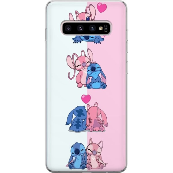 Samsung Galaxy S10+ Läpinäkyvä kuori Lilo & Stitch