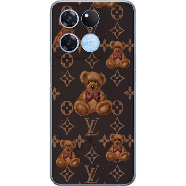 OnePlus Ace Racing Läpinäkyvä kuori Louis Vuitton Teddykarhu Kuvio Ylellinen Muotisuunnittelu Suosittu Motiivi Muoti-Trendi Ylelliset Asusteet