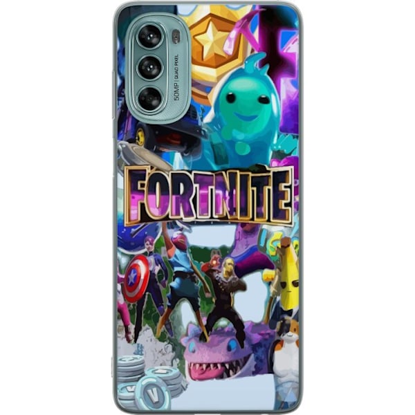 Motorola Moto G62 5G Gjennomsiktig deksel Fortnite