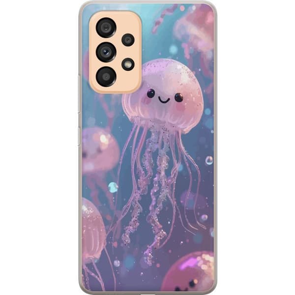 Kompatibelt Mobildeksel til Samsung Galaxy A53 5G Magisk glitrende manet i pastell