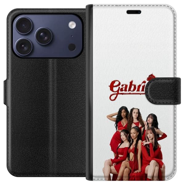 Kompatibel Tegnebogsetui til Apple iPhone 17 Pro KATSEYE Gabriela rød