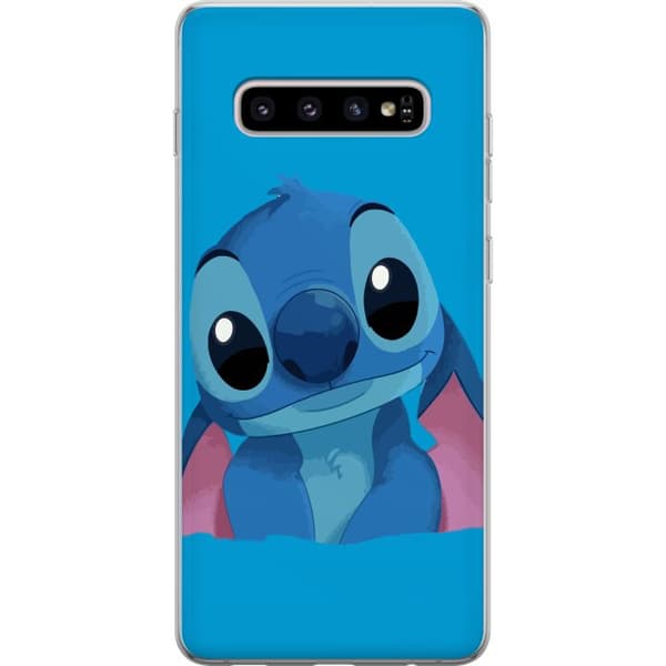 Kompatibelt Mobilskal till Samsung Galaxy S10+ Stitch Blå