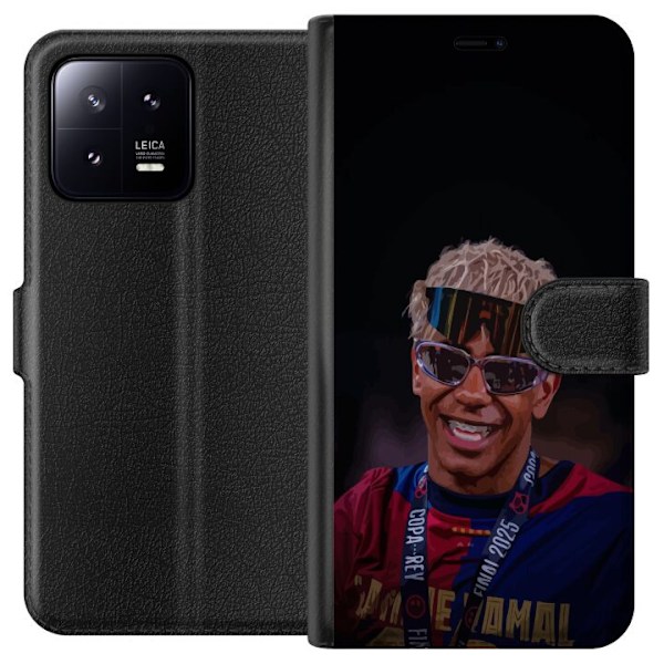 Xiaomi 13 Plånboksfodral Lamine Yamal mobilskal i stilren sportdesign