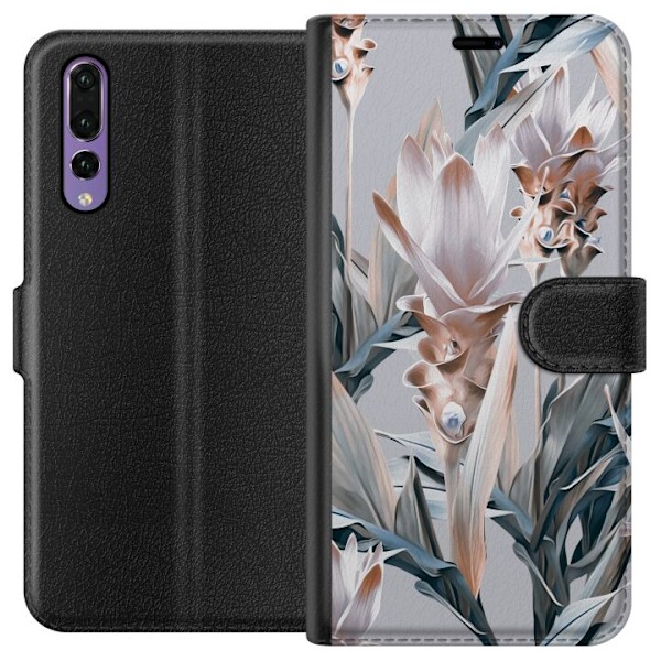 Huawei P20 Pro Tegnebogsetui Blomst