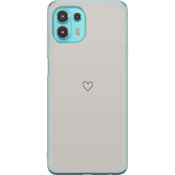 Motorola Edge 20 Lite Läpinäkyvä kuori Sydän