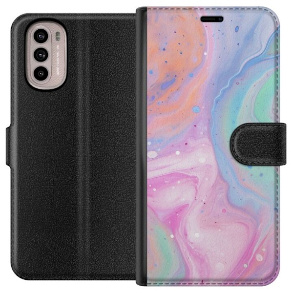 Motorola Moto G31 Lommeboketui Pastellmarmor