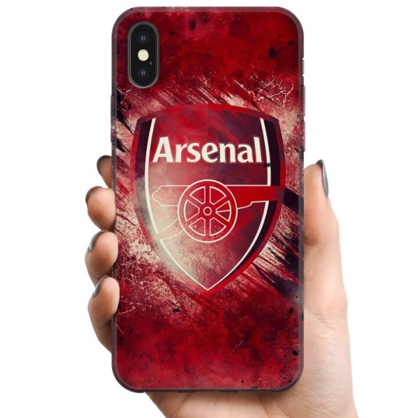 Apple iPhone XS TPU Mobilcover Arsenal Fodbold