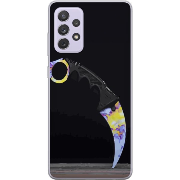 Samsung Galaxy A52s 5G Genomskinligt Skal Karambit / Butterfly