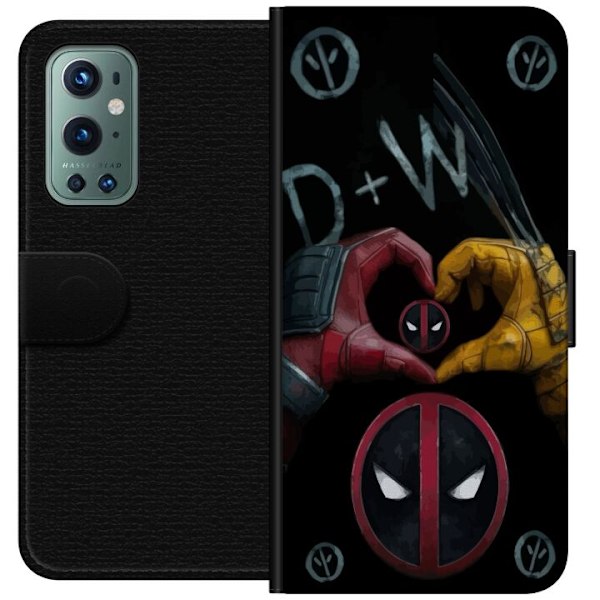 OnePlus 9 Pro Lompakkokotelo Deadpool & Wolverine Rakkaus