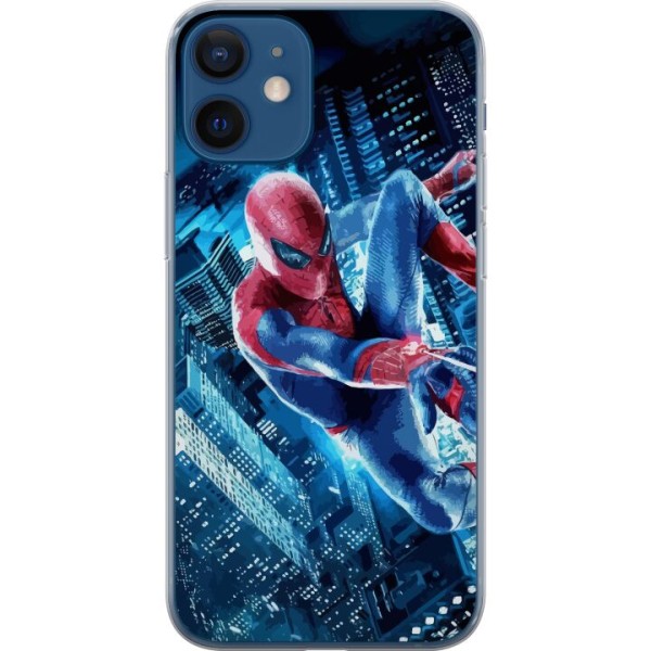 Apple iPhone 12 mini Gennemsigtig cover Spiderman