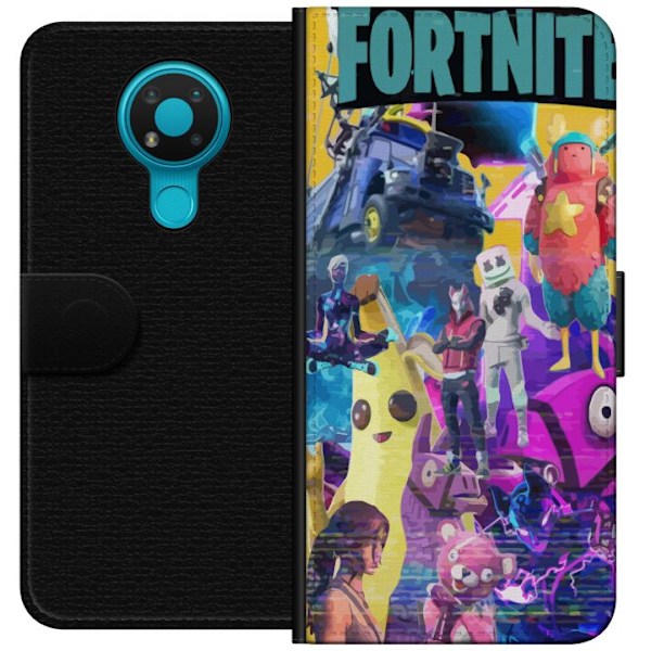 Nokia 3.4 Lompakkokotelo Fortnite