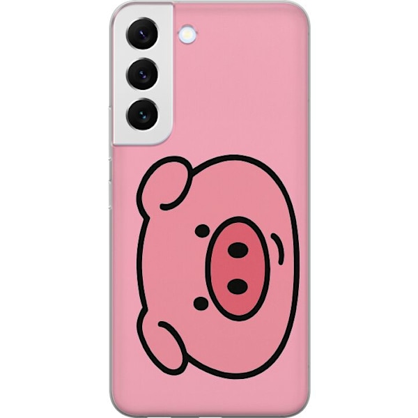 Samsung Galaxy S22+ 5G Genomskinligt Skal Kawaii Piggy