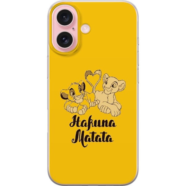 Apple iPhone 16 Läpinäkyvä kuori Hakuna Matata