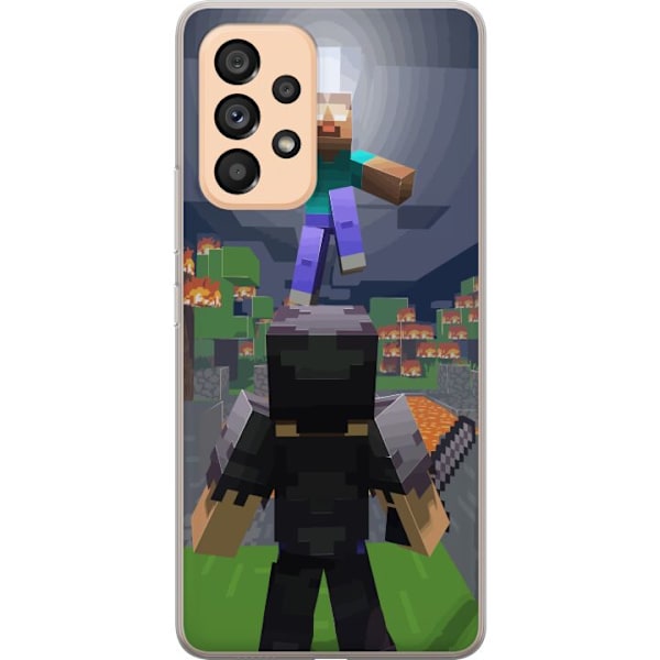 Samsung Galaxy A53 5G Genomskinligt Skal Minecraft