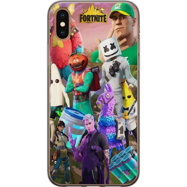 Apple iPhone XS Max Läpinäkyvä kuori Fortnite