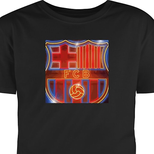 Børne T-shirt | Behagelig T-shirt til Børn FC Barcelona sort 7-8 År