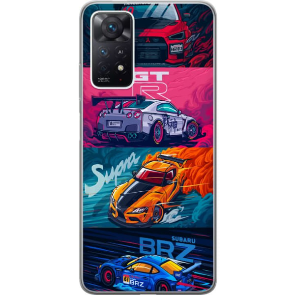 Xiaomi Redmi Note 11 Pro Gennemsigtig cover Subaru Racing