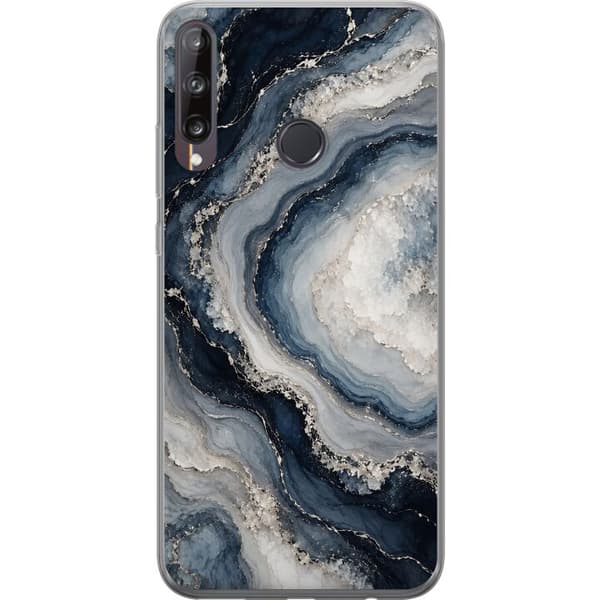 Kompatibelt Mobildeksel til Huawei P40 lite E Nattagat blå
