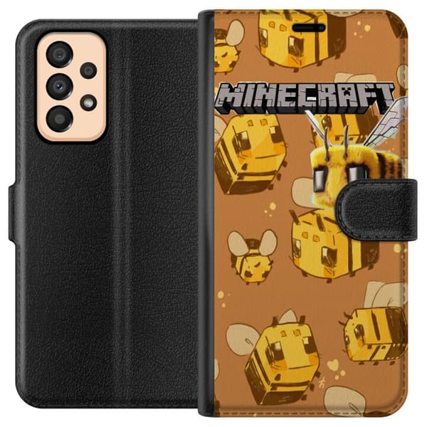 Kompatibelt Plånboksfodral till Samsung Galaxy A33 5G Minecraft Bi