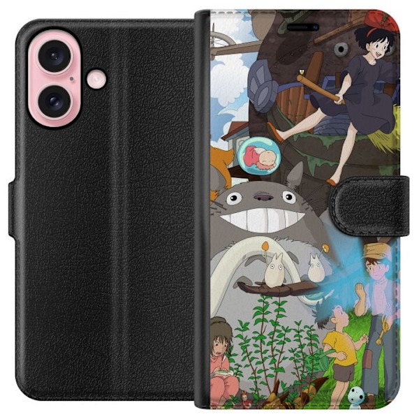 Apple iPhone 16 Lommeboketui Studio Ghibli