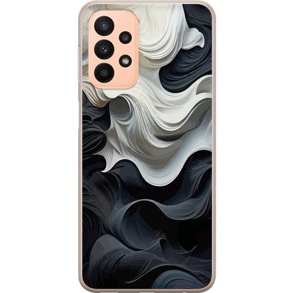 Kompatibelt Mobildeksel til Samsung Galaxy A23 Silke Svart/Hvit