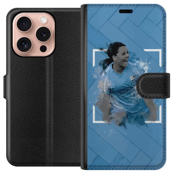 Apple iPhone 16 Pro Tegnebogsetui Sam Kerr (Sky Blue FC)