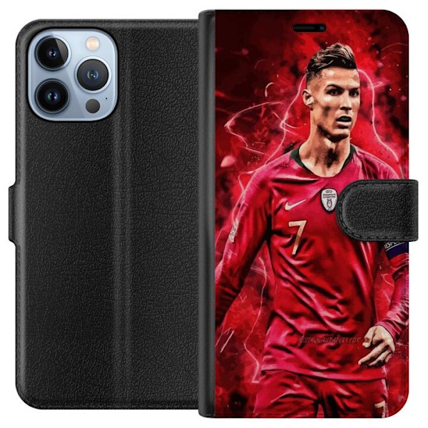 Apple iPhone 13 Pro Max Tegnebogsetui Ronaldo Færdigheder - CR7 Design for Ægte Fans