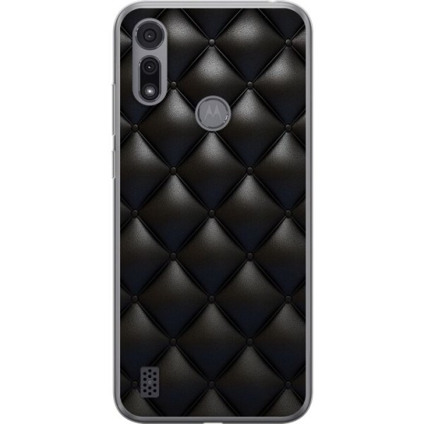 Motorola Moto E6i Kuori / Matkapuhelimen kuori - Nahka Musta
