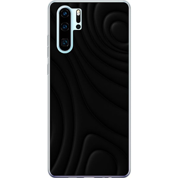Huawei P30 Pro Läpinäkyvä kuori Tummat Aallot