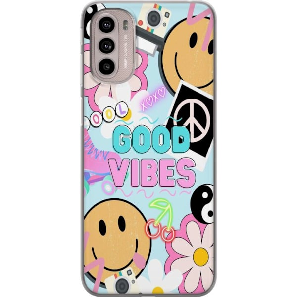 Motorola Moto G41 Genomskinligt Skal Good Vibes