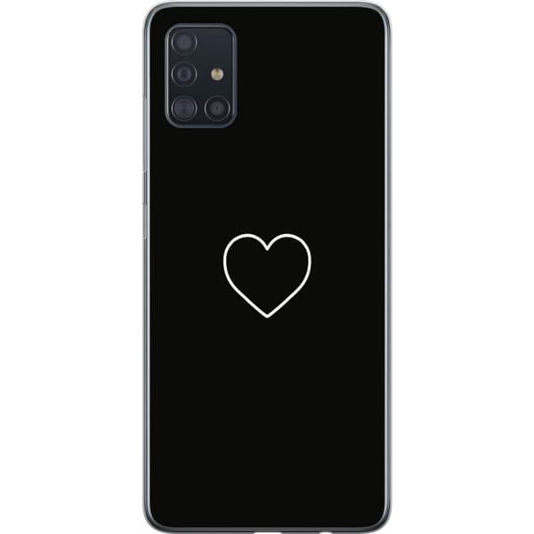 Kompatibel Mobilcover til Samsung Galaxy A51 Hjerte