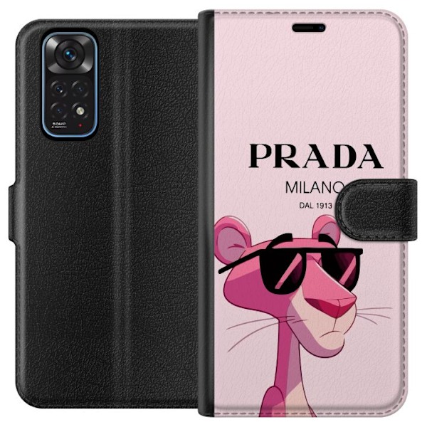 Xiaomi Redmi Note 11 Lompakkokotelo Prada Ruusupantteri