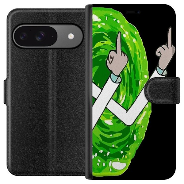 Google Pixel 9 Plånboksfodral Rick and Morty