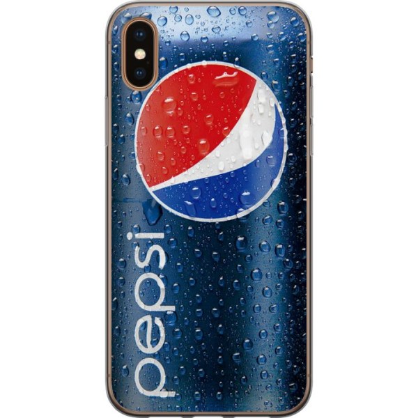 Apple iPhone XS Genomskinligt Skal Pepsi