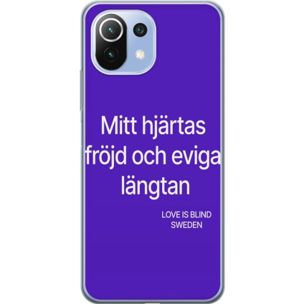 Xiaomi Mi 11 Lite Genomskinligt Skal mitt hjärtas fröjd och