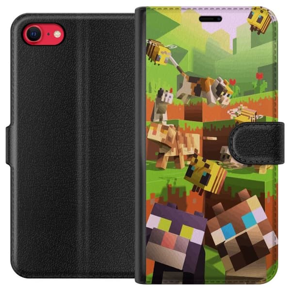 Kompatibel Tegnebogsetui til Apple iPhone 7 MineCraft