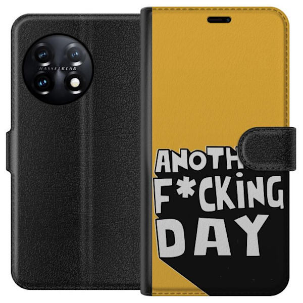OnePlus 11R Lompakkokotelo Another Day Tekstimotiivi Huumori Katumuoti Graafinen Rohkea Tyyli Suosittu Elämäntapa Kaupunkimuoti Design