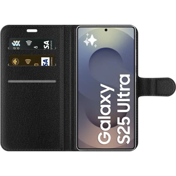 Kompatibelt Lommeboketui til Samsung Galaxy S25 Ultra KATSEYE blond modebild grå