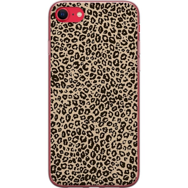 Apple iPhone SE (2022) Gennemsigtig cover Leopard Mønster