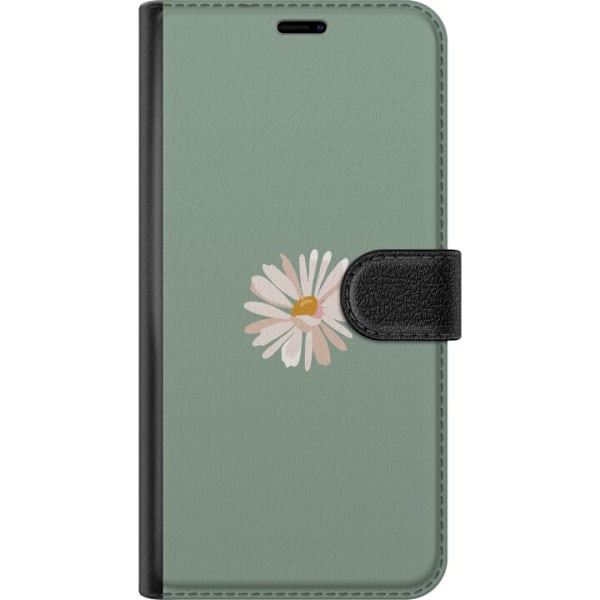 Apple iPhone SE (2016) Tegnebogsetui Grøn Minimalblomst - sti