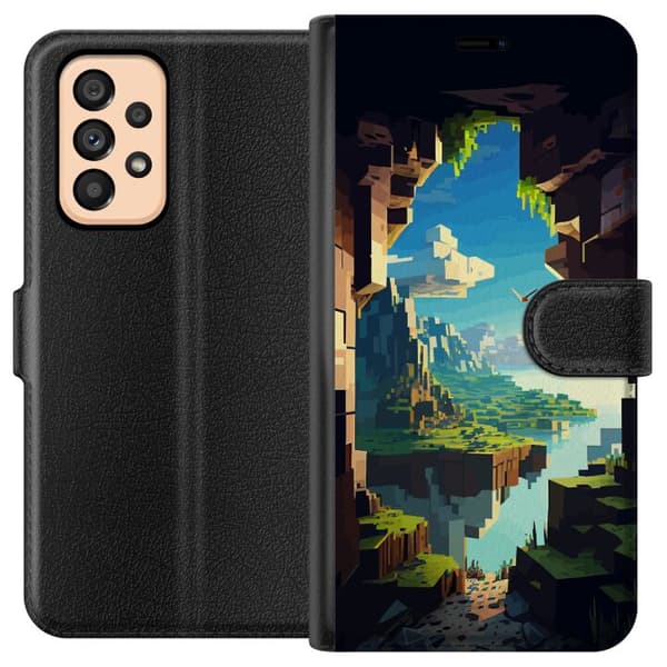 Kompatibelt Lommeboketui til Samsung Galaxy A53 5G Minecraft