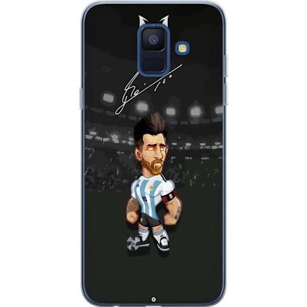 Samsung Galaxy A6 (2018) Gennemsigtig cover Messi